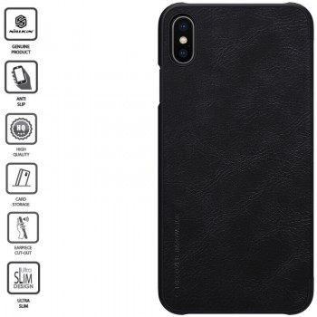 Odinis juodas dėklas Nillkin (IPHONE XS MAX) Odinis juodas dėklas Nillkin (IPHONE XS MAX)